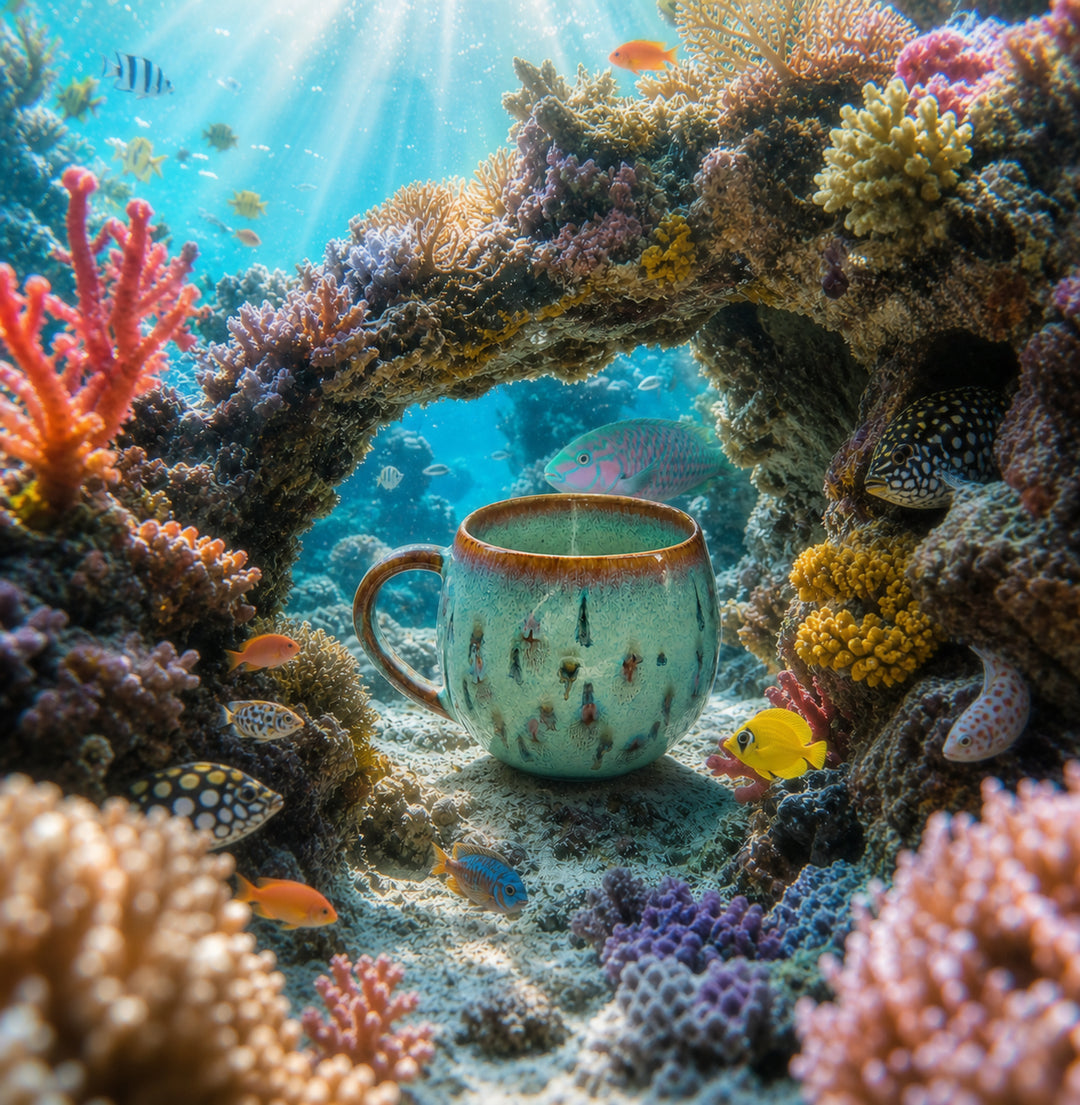 MYSTIC FISH | Tasse groß | blau - SeaRâmica