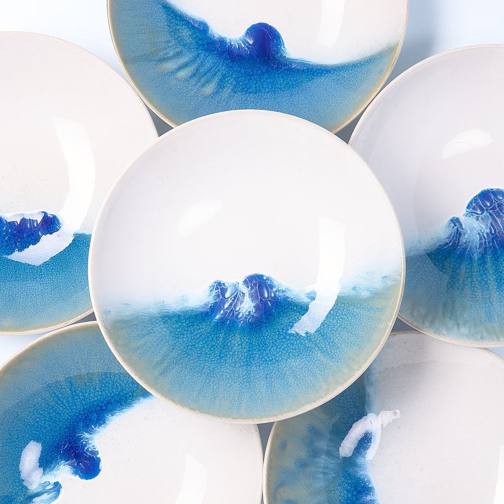 EBB & FLOW | Pastateller | blau - SeaRâmica