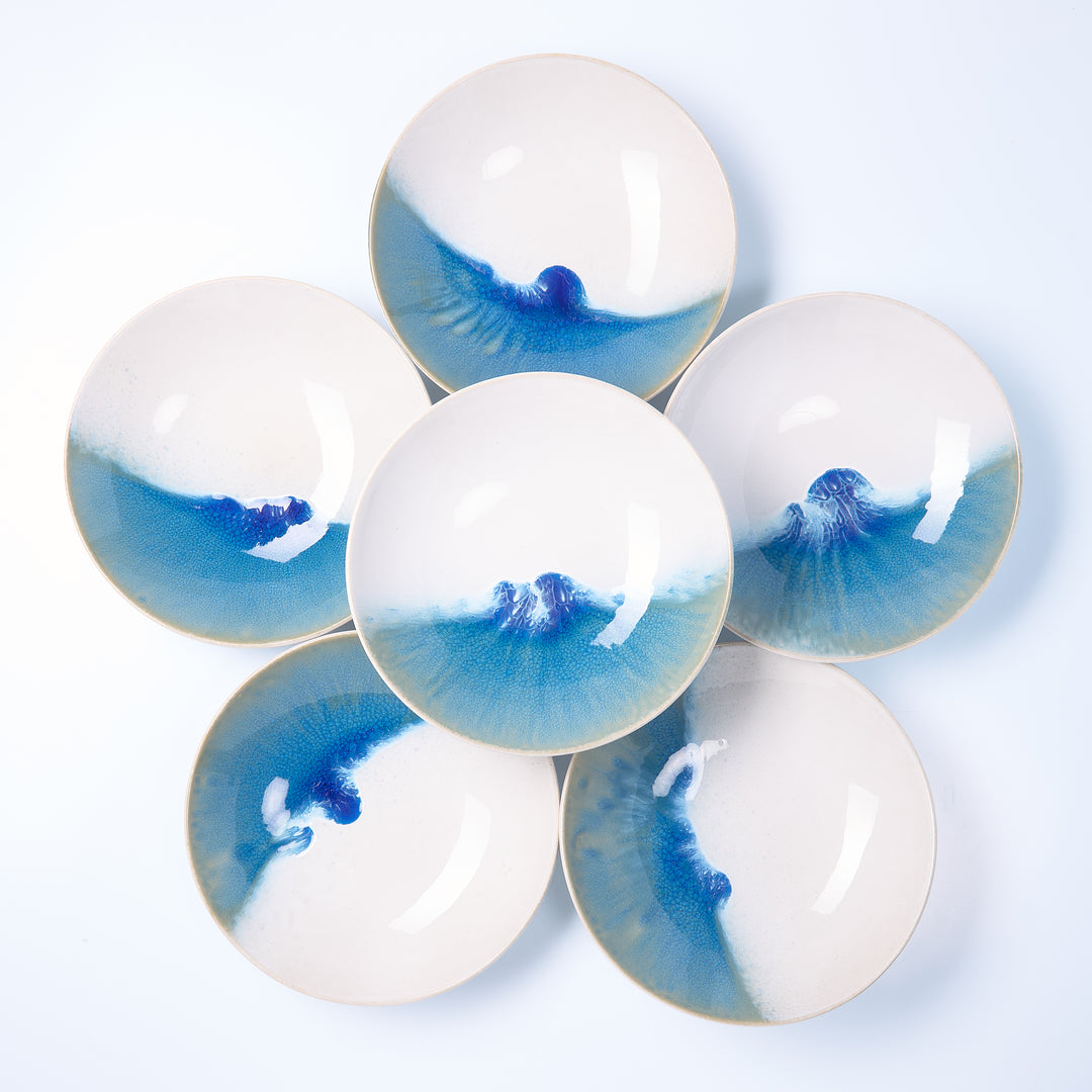 EBB &amp; FLOW | Pastateller | blau - SeaRâmica