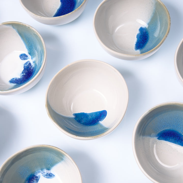EBB &amp; FLOW | Dipschale | blau - SeaRâmica