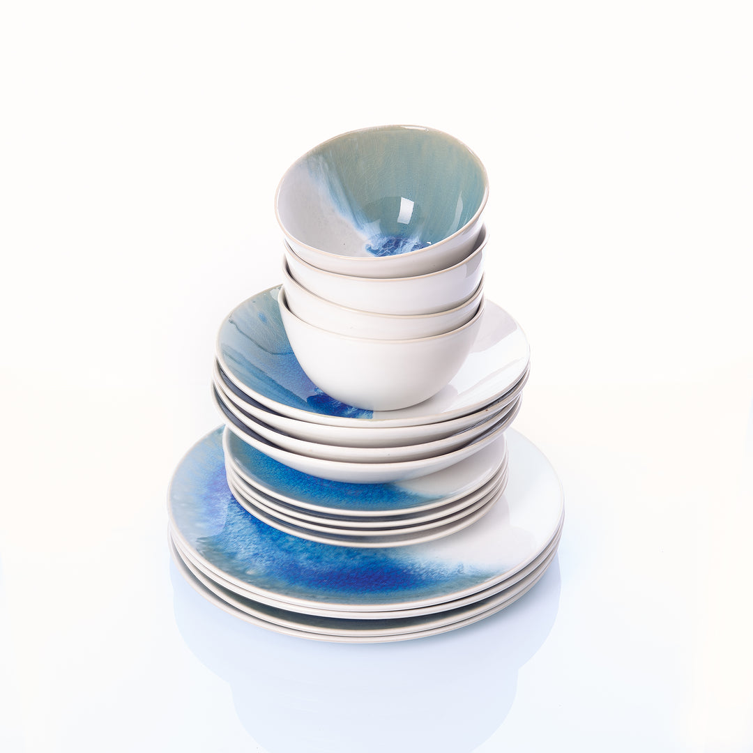 EBB &amp; FLOW | Teller klein | blau - SeaRâmica