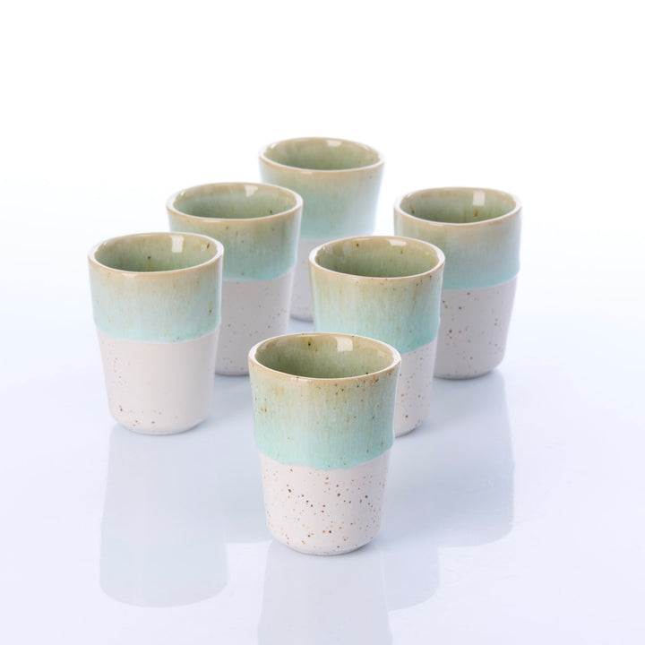 Espressobecher |  SANDY BEACH mint - SeaRâmica