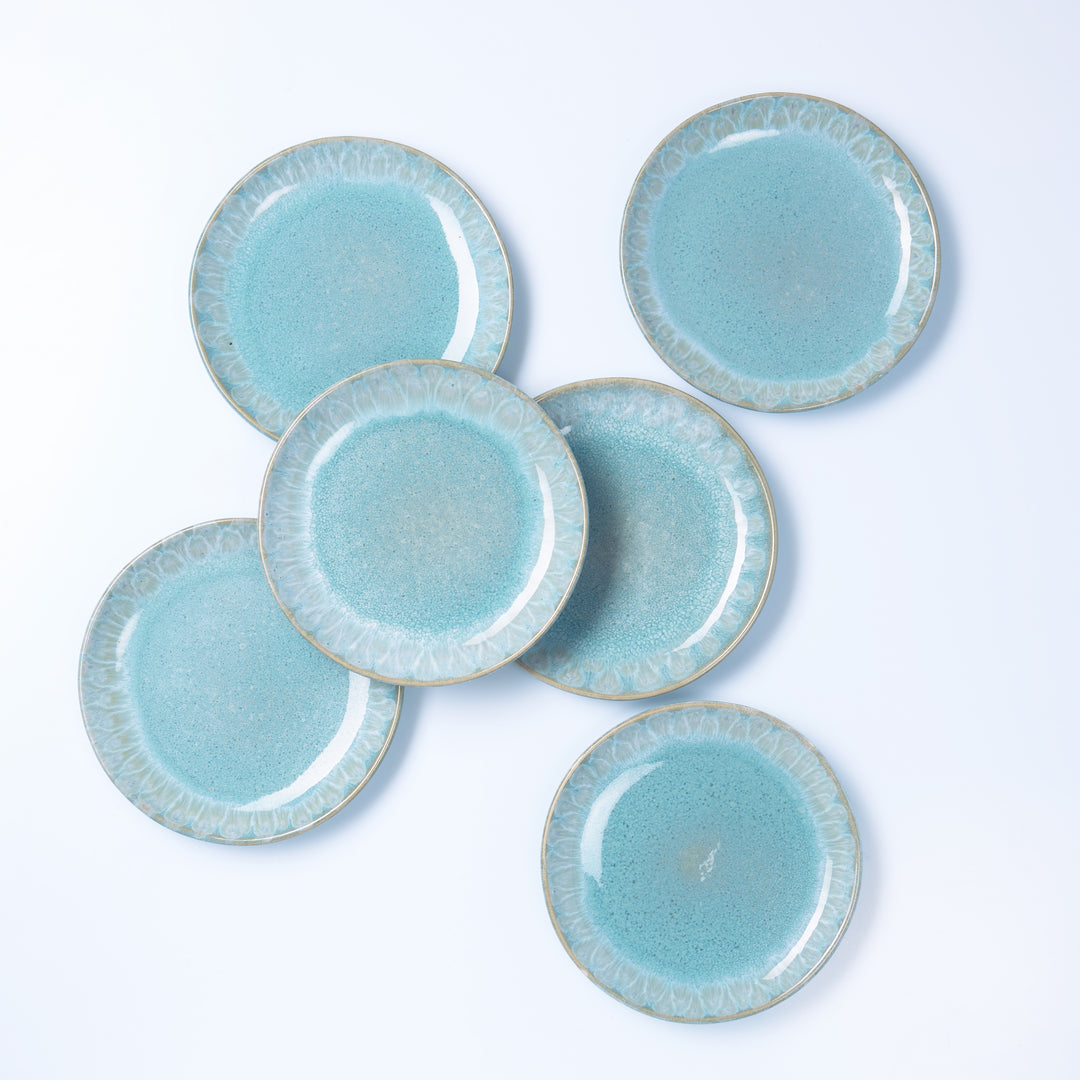 PARAISO | Miniteller flach | blau - SeaRâmica