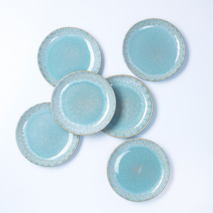 PARAISO | Miniteller flach | blau - SeaRâmica