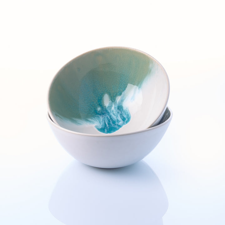 EBB &amp; FLOW | Müslischale klein | türkis - SeaRâmica