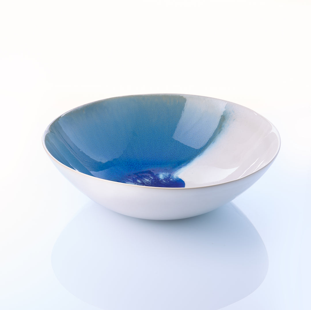 EBB & FLOW | Salatschale | blau - SeaRâmica