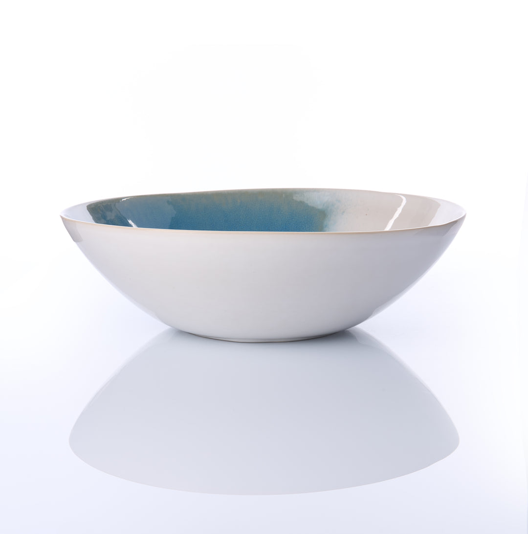 EBB &amp; FLOW | Salatschale | blau - SeaRâmica