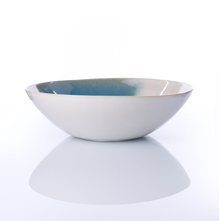 EBB &amp; FLOW | Salatschale | blau - SeaRâmica