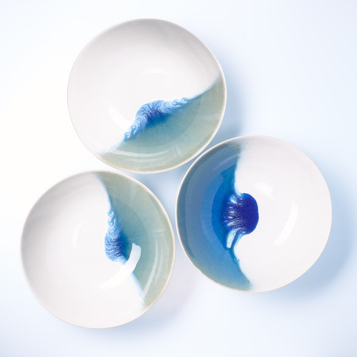 EBB &amp; FLOW | Salatschale | blau - SeaRâmica