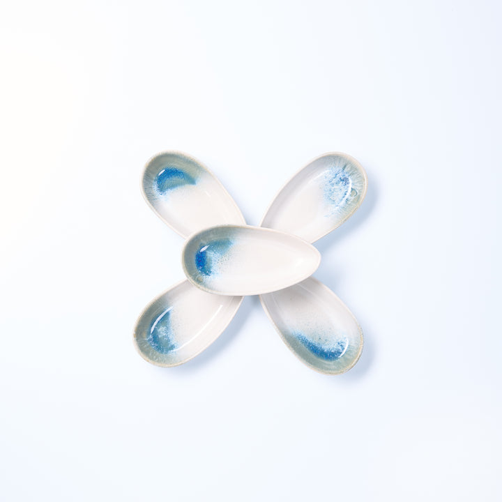 EBB &amp; FLOW | Servierschale Tropfen klein | blau - SeaRâmica