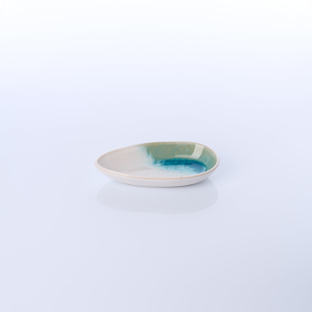 EBB &amp; FLOW | Servierschale Tropfen klein | türkis - SeaRâmica