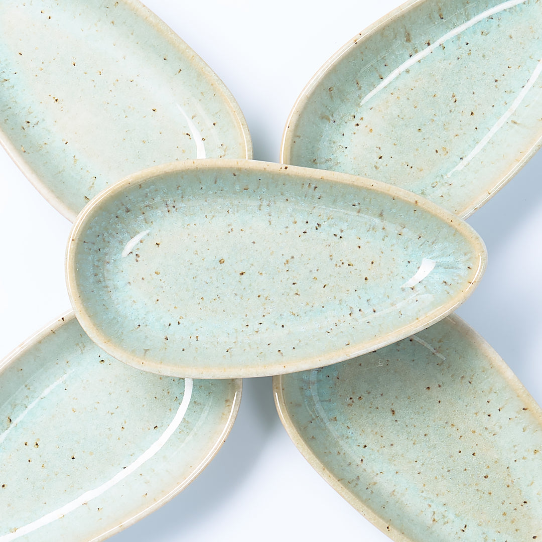 SANDY BEACH | Servierschale Tropfen klein | mint - SeaRâmica