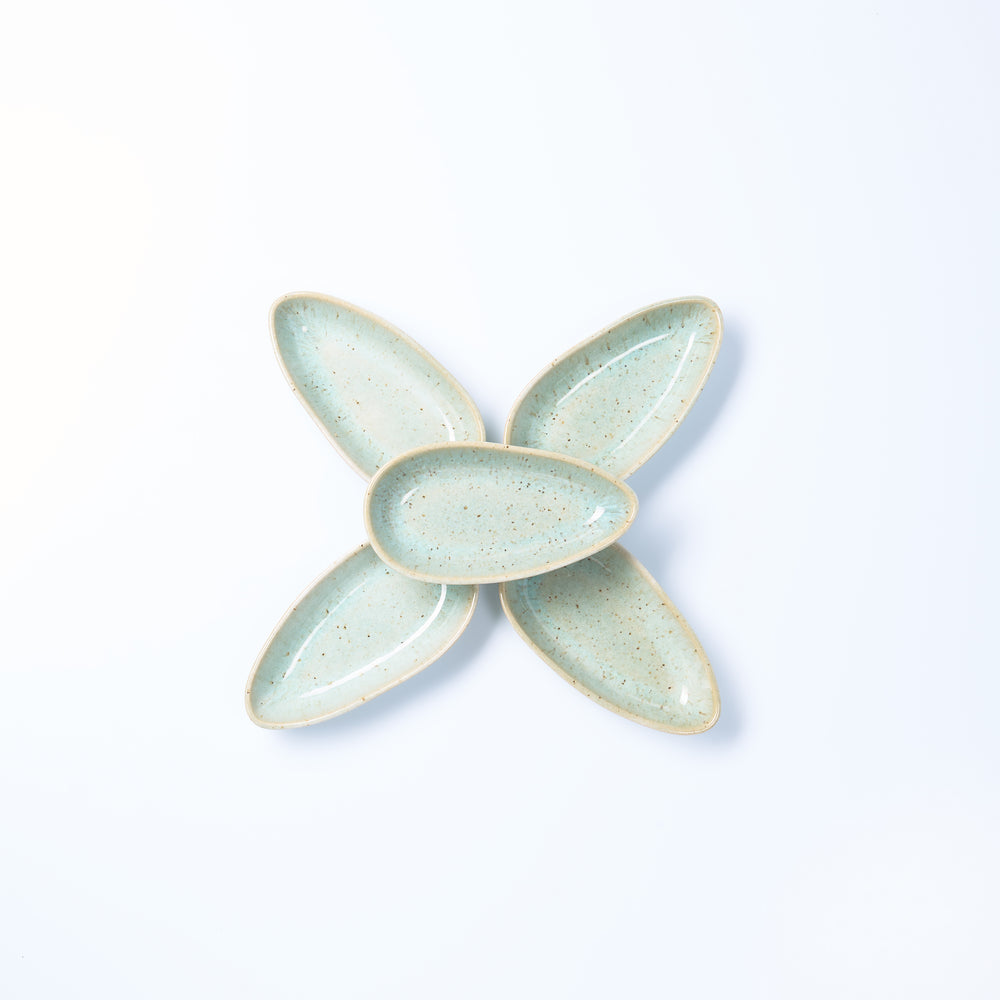 SANDY BEACH | Servierschale Tropfen klein | mint - SeaRâmica