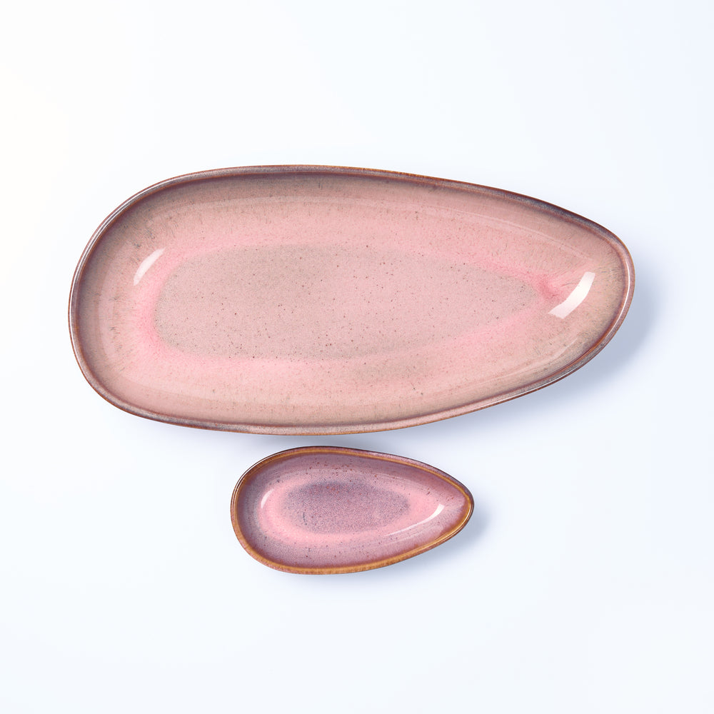 PINK BEACH | Servierschale Tropfen groß - SeaRâmica