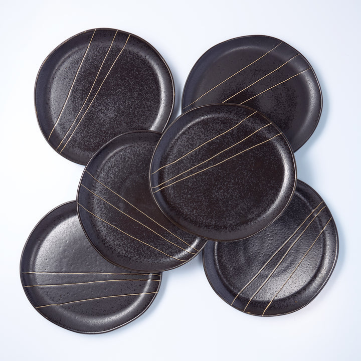 ART OF STONE | Teller groß | black - SeaRâmica