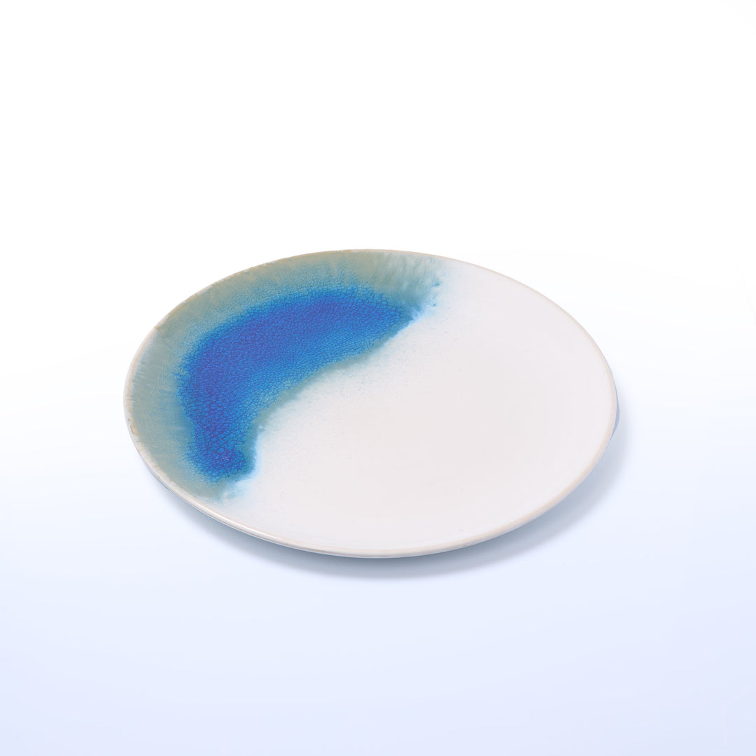 EBB & FLOW | Teller groß | blau - SeaRâmica